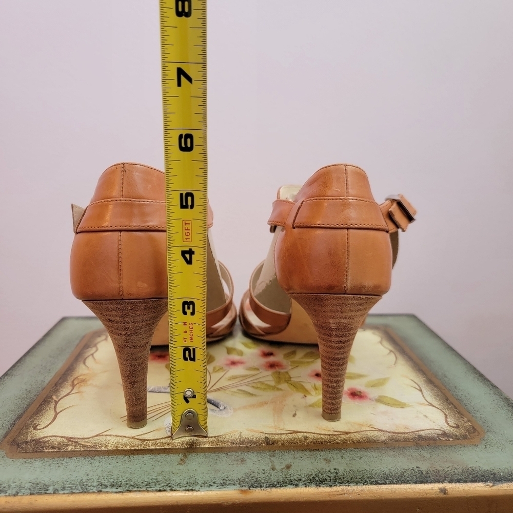 Via Spiga Hilda Cognac alwather Sandals Size 7 - Picture 4 of 8